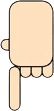 opponent's left hand with 1 fingers